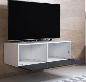 Conjunto de Móveis de Sala Figueiró – 1,6 m – Modular em Branco e Pret