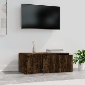 Móvel de TV 80x34x30cm derivados de madeira cor carvalho fumado