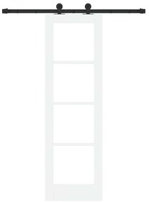 Porta Deslizante vidaXL com Conjunto de Ferragens "ORKDAL" Branca 61x1