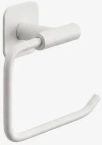 Porta-rolos Adesivo Para Banheiro Em Aço Inox Ondreli Branco - Sklum