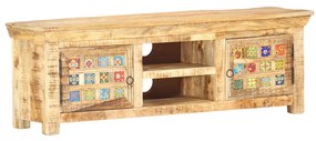 vidaXL Móvel de TV 120x30x40 cm madeira de mangueira maciça