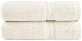 Toalhas de banho premium SOLUND 2pcs 70x140 cm 600 gsm creme