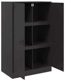 Aparador 67x39x107 cm aço preto