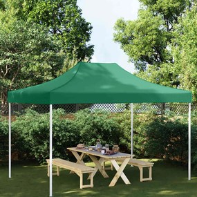 vidaXL Teto para tenda de festas 4x3 m 270 g/m² verde