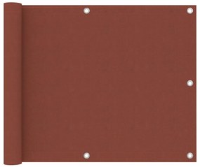 Tela de varanda 75x500 cm tecido Oxford terracota