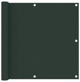 Tela de varanda 90x400 cm tecido Oxford verde-escuro