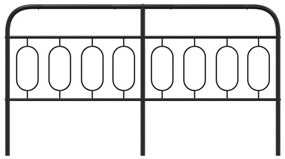 Cabeceira de cama 193 cm metal preto