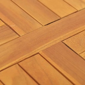 Tampo de mesa redondo 2,5 cm 50 cm madeira de teca maciça