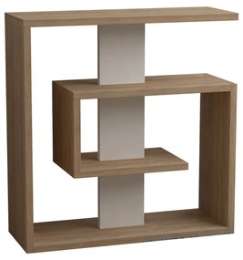 Mesa de Apoio Saly – Carvalho Sonoma e Branco – 55x57x20 cm