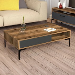 Mesa de Centro Istanbul – Nogueira Antracite – 105x32,6x60 cm