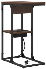 Mesa-de-cabeceira Madeira castanha 41.5 x 26 x 60.5 cm