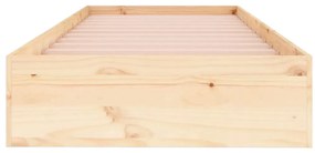 Estrutura de cama solteiro 90x190 cm madeira maciça