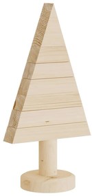 Árvores de Natal decorativas 2pcs 30 cm madeira de pinho maciça