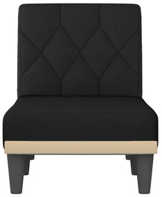 Chaise longue tecido preto