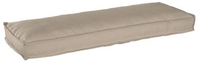 vidaXL Almofada de Palete para Banco Taupe 120x40x8 cm Tecido Oxford