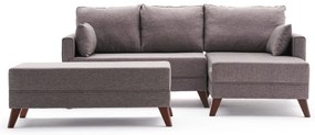Sofá-Cama de Canto Bella – Castanho – 205 x 85 x 81 cm