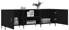 Móvel para TV 150x30x50 cm derivados de madeira preto