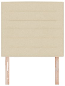 Cabeceira Design Linhas Creme 90 cm Tecido