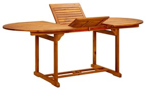 vidaXL Mesa de Jardim 200 x 100 x 75 cm Madeira Maciça de Acácia