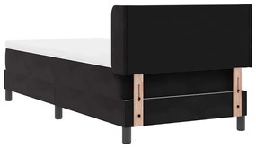 Cama Box com Colchão vidaXL Preta 100x200 cm Veludo