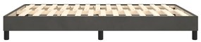 Estrutura de cama sem colchão 140x190 cm veludo cinzento-escuro