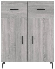 Armário alto 69,5x34x180 cm derivados de madeira sonoma cinza