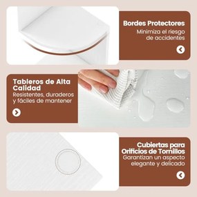 Estante de canto 20 x 20 x 126 cm de 5 níveis Organizador de armazenamento montado na parede para sala, quarto e cozinha Branco