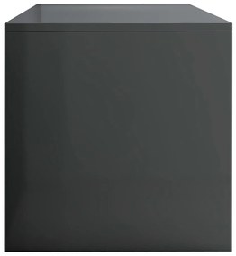 Móvel de TV 120x40x40 cm derivados de madeira cinza brilhante