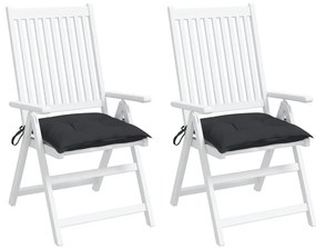 Almofadões para móveis de paletes 2 pcs tecido oxford preto