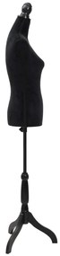 Busto manequim de senhora preto
