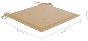 Cadeiras de jardim c/ almofadões 4 pcs madeira de acácia maciça