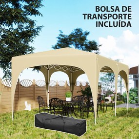 Tenda Dobrável tenda 3x6 m com Painéis Laterais UPF50+ Tenda de Jardim