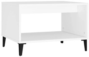 Mesa de centro 60x50x40 cm madeira processada branco