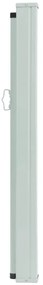 Toldo lateral retrátil para pátio 170x300 cm azul