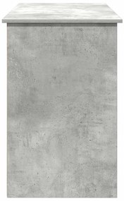 Secretária 102x50x75 cm derivados de madeira cinzento cimento