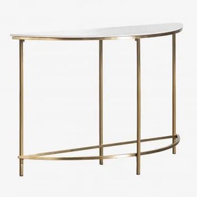 Consola De Entrada Em Aço Debiky Ouro Mate - Sklum