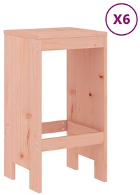 7 pcs conjunto de bar para jardim madeira de douglas maciça