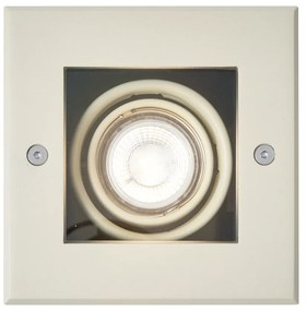 Foco de chão moderno bege-cinza GU10 50mm giratório e inclinável IP65 - Oneon Moderno