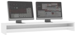 Suporte para monitor 100x24x13 cm derivados de madeira branco