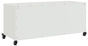 Móvel de TV 100,5x39x43,5 cm aço branco