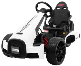 Kart elétrico para Crianças 3 Rodas 12V XR-1 Rodas Espuma EVA Branco