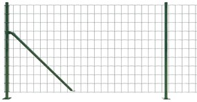 Cerca de malha de arame com flange 0,8x25 m verde