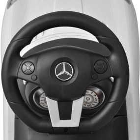 Mini-Carro Infantil de Impulso com Pés, Mercedes Benz, Branco