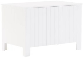 Caixa de arrumação c/ tampa RANA 80x49x54cm pinho maciço branco