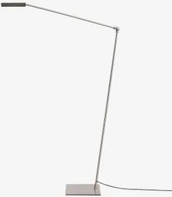 Candeeiro De Pé Led Em Metal Valtyn Cinza Cromado - Sklum