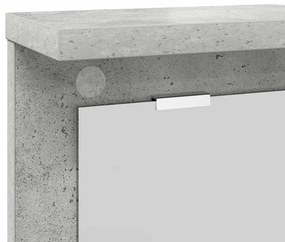 Cabideiro de Parede Cinzento cimento 85 x 10 x 45 cm