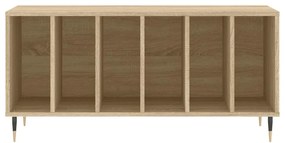 Armário p/ discos 100x38x48cm derivados madeira carvalho sonoma