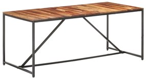 vidaXL Mesa de jantar 180x90x76 cm madeira maciça