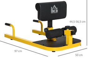 Sissy Squat 3 em 1 Máquina de Agachamento para Exercícios de Abdominai