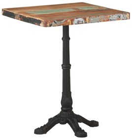 vidaXL Mesa de bistrô 60x60x76 cm madeira recuperada maciça